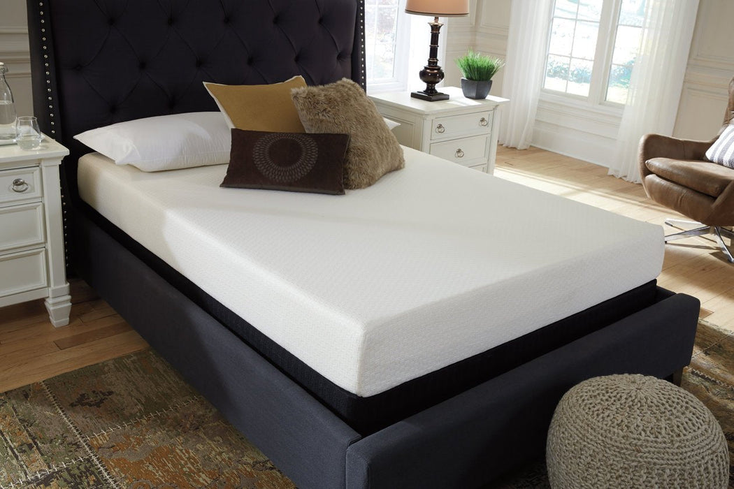Chime 8 Inch Memory Foam White King Mattress in a Box - M72641 - Gate Furniture
