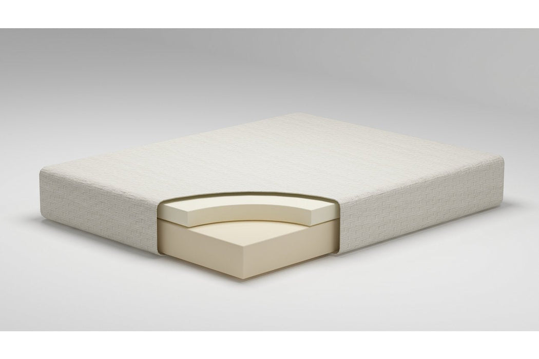 Chime 8 Inch Memory Foam White Queen Mattress in a Box - M72631 - Gate Furniture