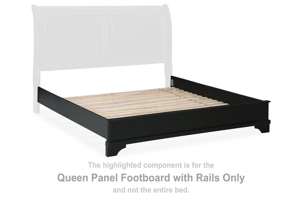 Chylanta Queen Panel Footboard with Rails - B739-74 - In Stock Furniture