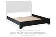 Chylanta Queen Panel Footboard with Rails - B739-74 - In Stock Furniture