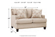 Claredon Linen Loveseat - 1560235 - Gate Furniture