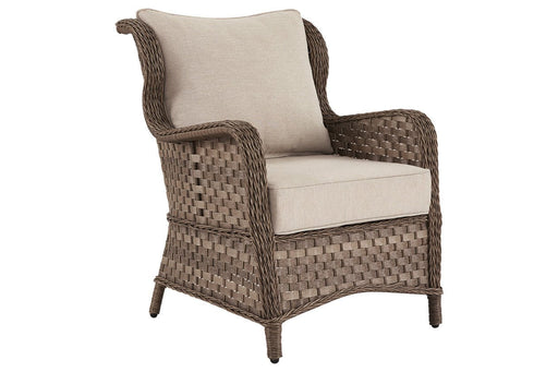 Clear Ridge Light Brown Lounge Chair with Cushion (Set of 2) - P361-820 - Gate Furniture