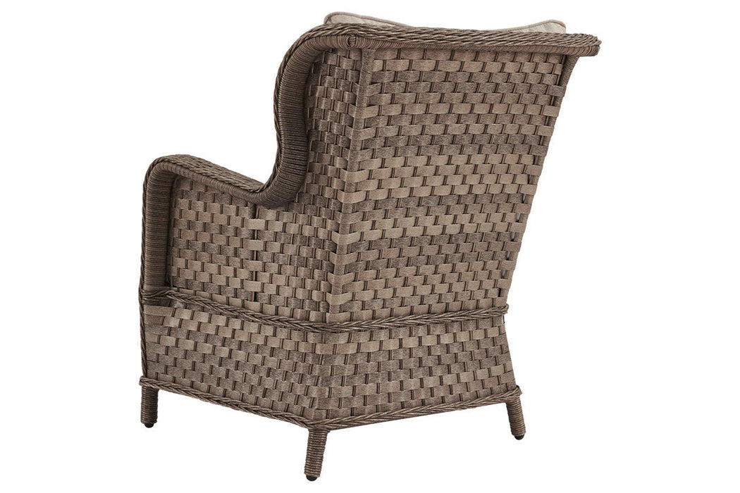 Clear Ridge Light Brown Lounge Chair with Cushion (Set of 2) - P361-820 - Gate Furniture