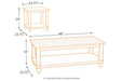 Cloudhurst White Table (Set of 3) - T488-13 - Gate Furniture