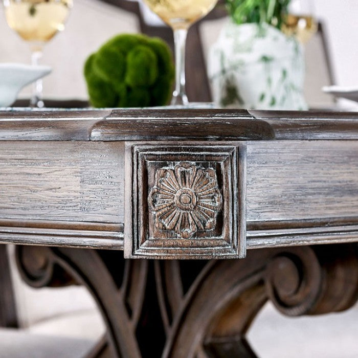 ARCADIA Rustic Natural/Ivory Dining Room Set