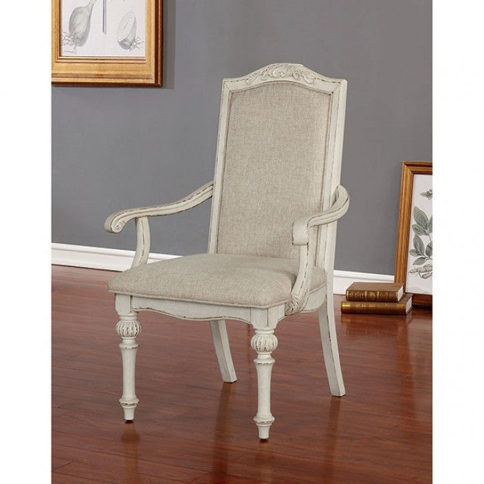 ARCADIA Antique White Dining Room Set