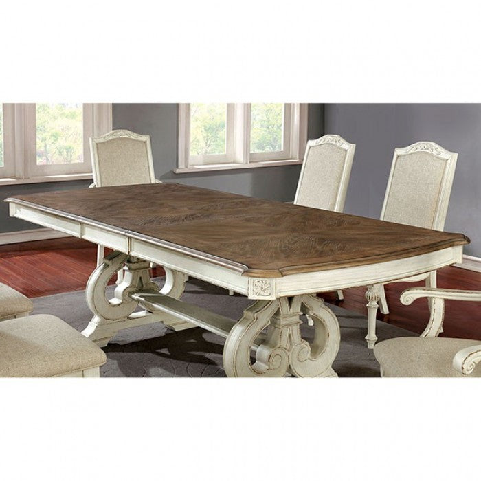 ARCADIA Antique White Dining Room Set
