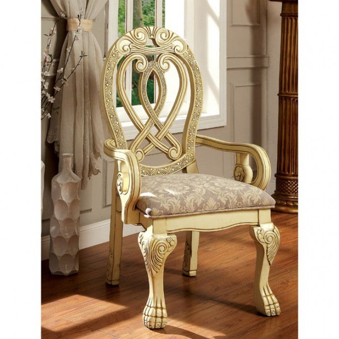 WYNDMERE Vintage White Dining Room Set