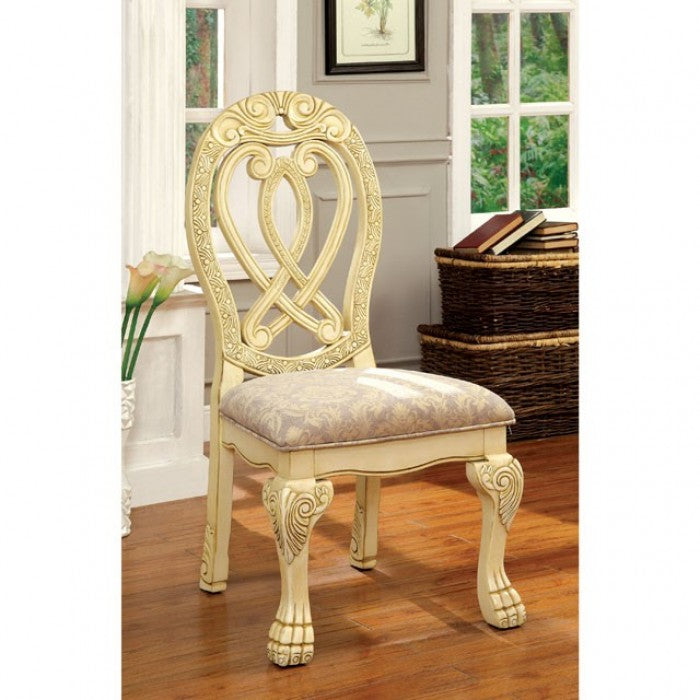 WYNDMERE Vintage White Dining Room Set