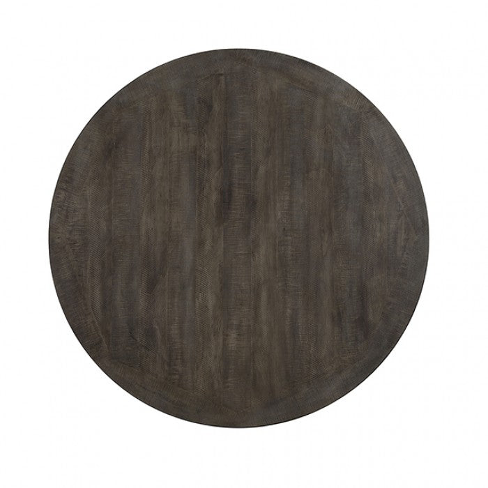 AULETTA White/Gray Round Dining Set