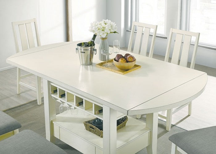 WILSONVILLE Antique White Counter Height Dining Room Set