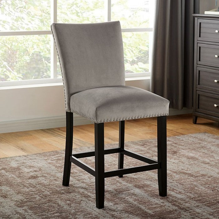 KIAN White/Black/Light Gray Counter Height Dining Room Set