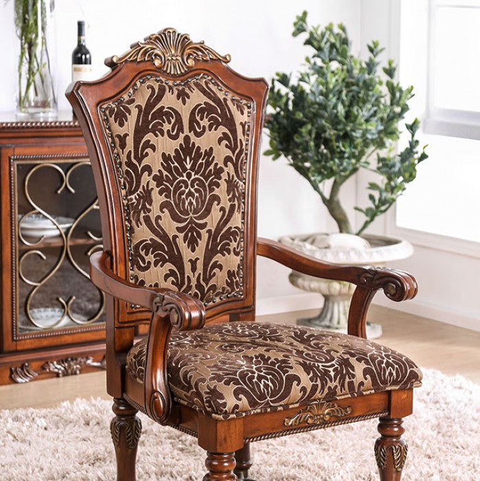 LUCIE Brown Cherry Dining Room Set