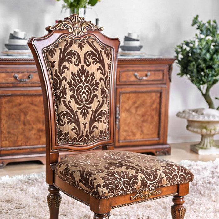 LUCIE Brown Cherry Dining Room Set