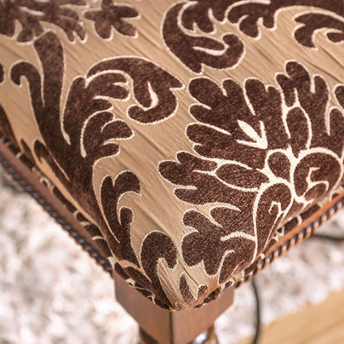 LUCIE Brown Cherry Dining Room Set