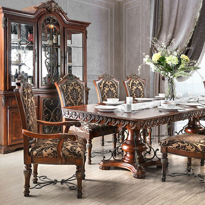 LUCIE Brown Cherry Dining Room Set