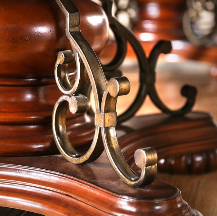 LUCIE Brown Cherry Dining Room Set