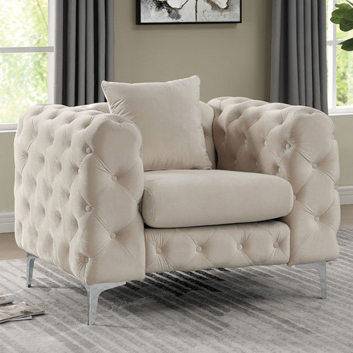SAPPHIRA Beige Living Room Set