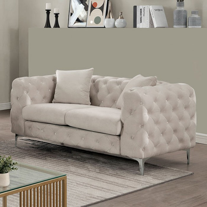 SAPPHIRA Beige Living Room Set