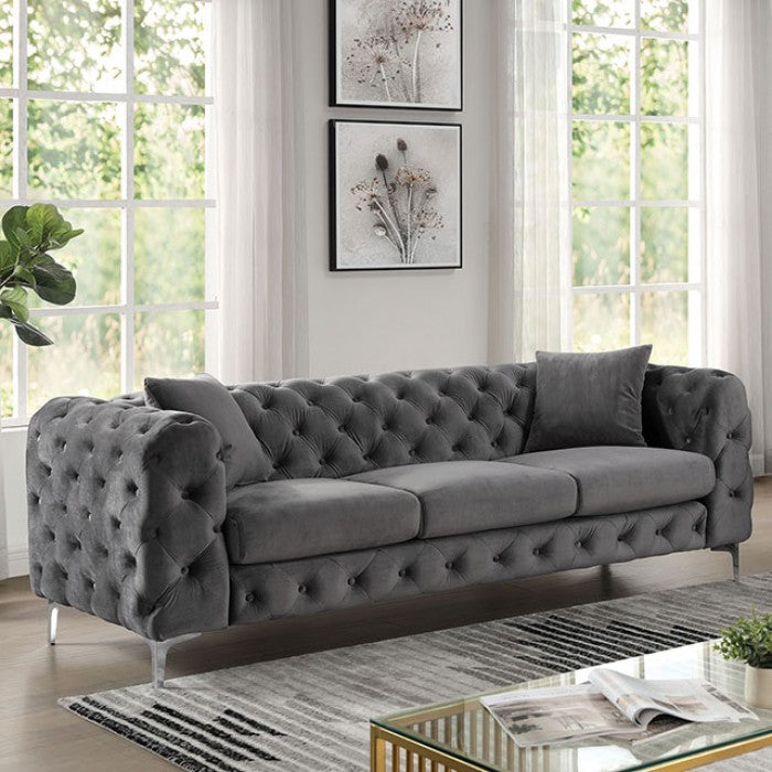SAPPHIRA Dark Gray Living Room Set