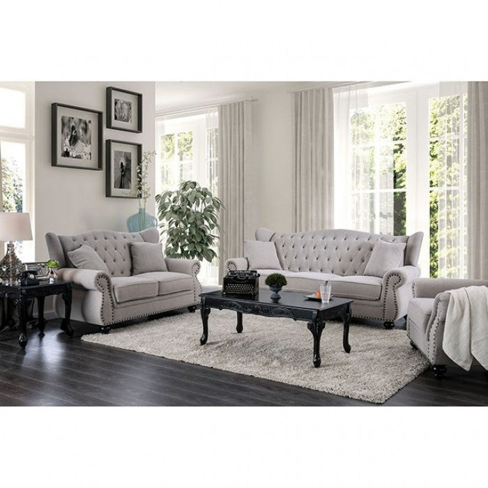 EWLOE Light Gray Living Room Set