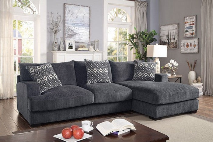 KAYLEE Gray Right Chaise