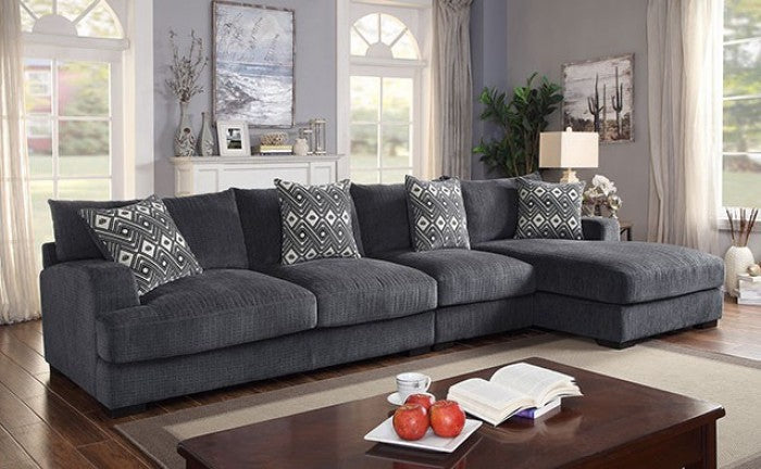 KAYLEE Gray Right Chaise
