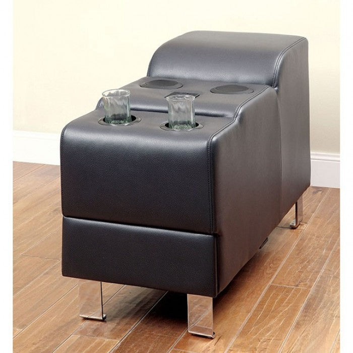 KEMINA Black Speaker Console Sectional