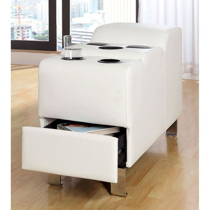 KEMINA White Speaker Console Sectional