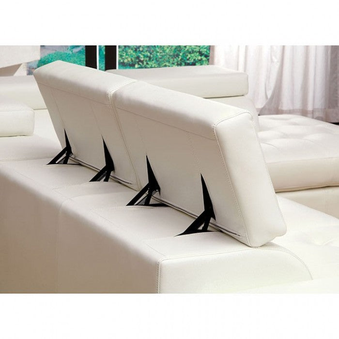 KEMINA White Speaker Console Sectional