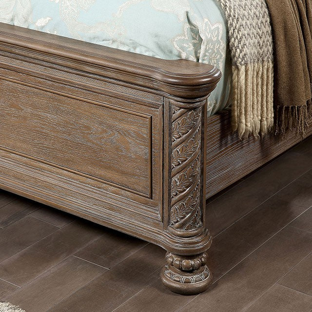 TIMANDRA Beige/Rustic Brown Natural Bedroom Set