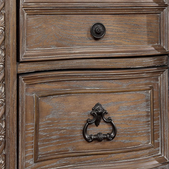 TIMANDRA Beige/Rustic Brown Natural Bedroom Set