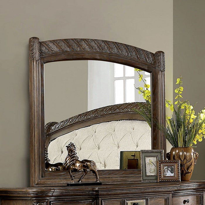 TIMANDRA Beige/Rustic Brown Natural Bedroom Set