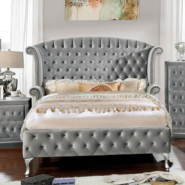 ALZIRE Gray Queen Bedroom Set