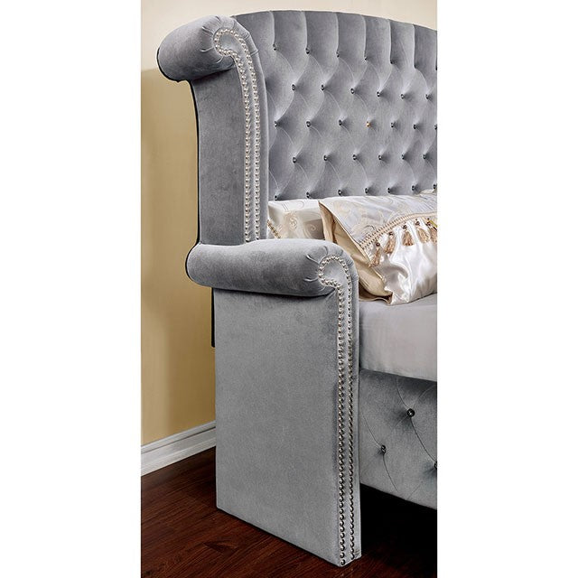 ALZIRE Gray King Bedroom Set