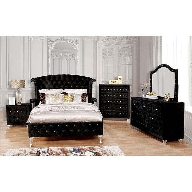 ALZIRE Black Queen Bedroom Set