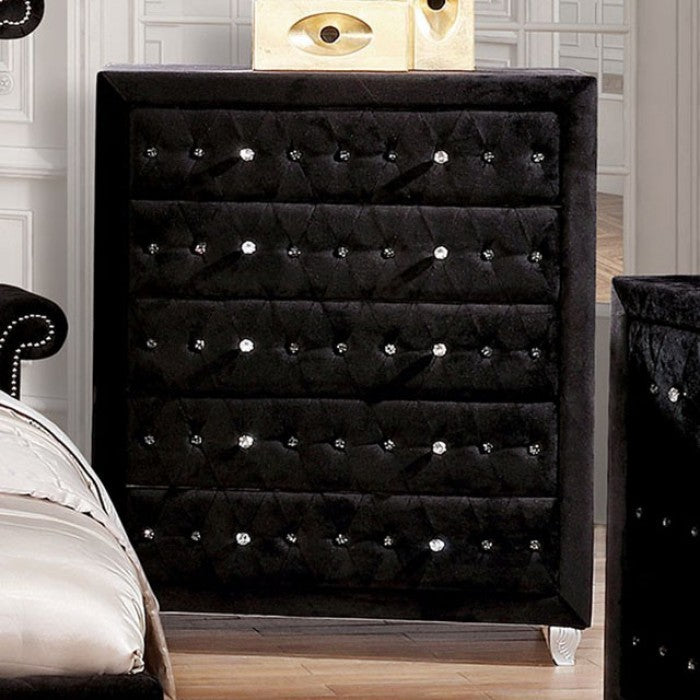 ALZIRE Black Queen Bedroom Set