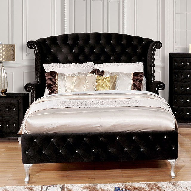 ALZIRE Black Queen Bedroom Set