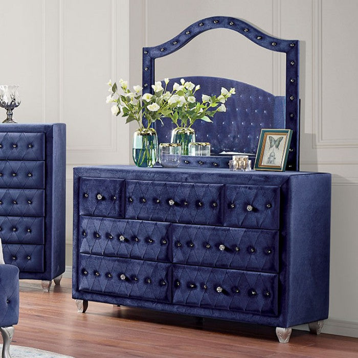 SANSOM Blue Queen Bedroom Set