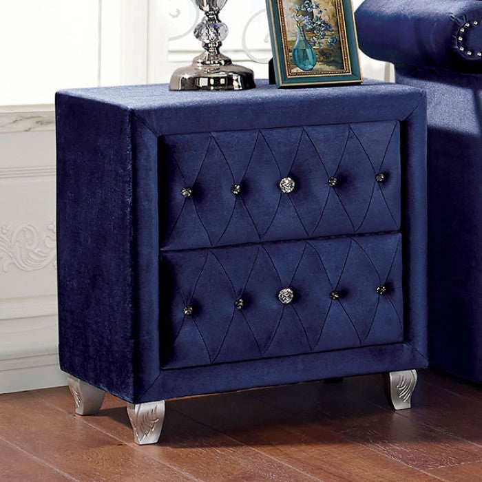 ALZIRE Blue Queen Bedroom Set