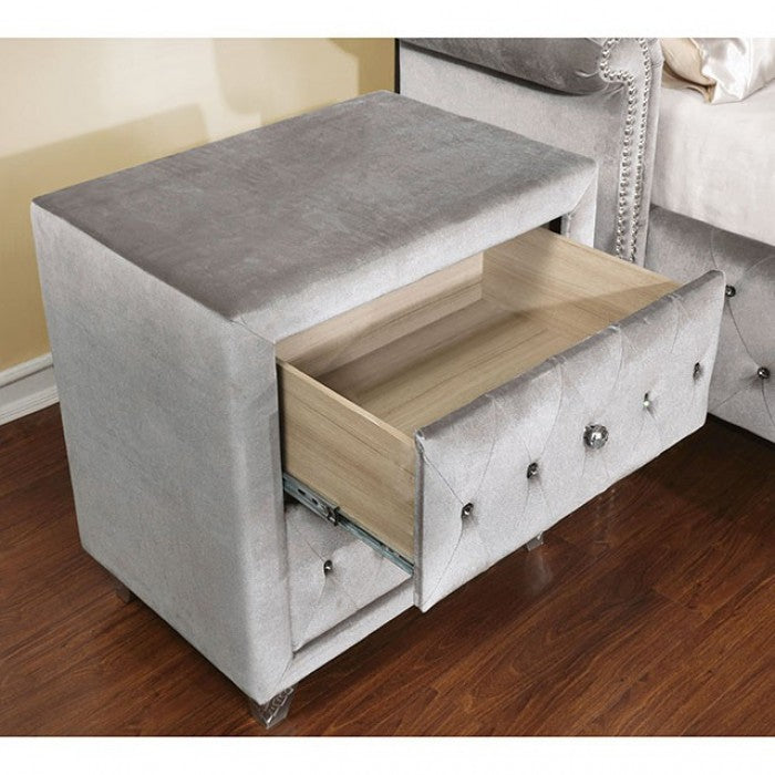 ALZIRE Gray Queen Bedroom Set