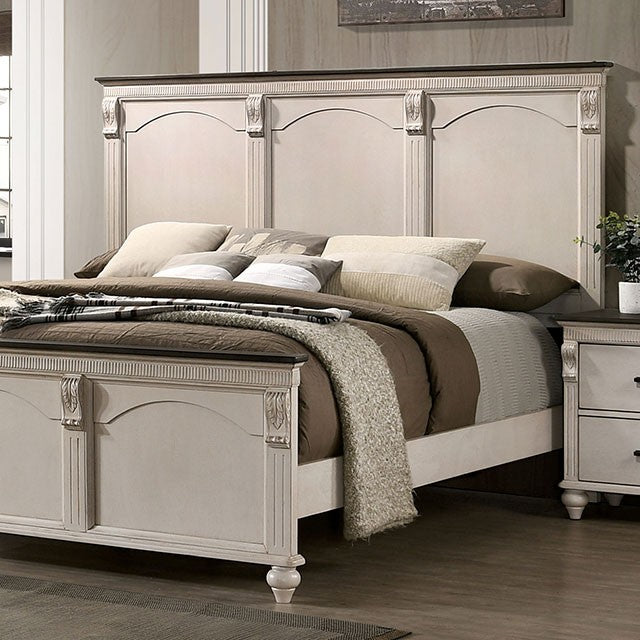 Agathon Antique White/Gray Bedroom Set