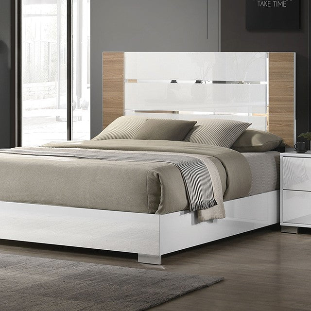 ERLANGEN White/Natural Bedroom Set