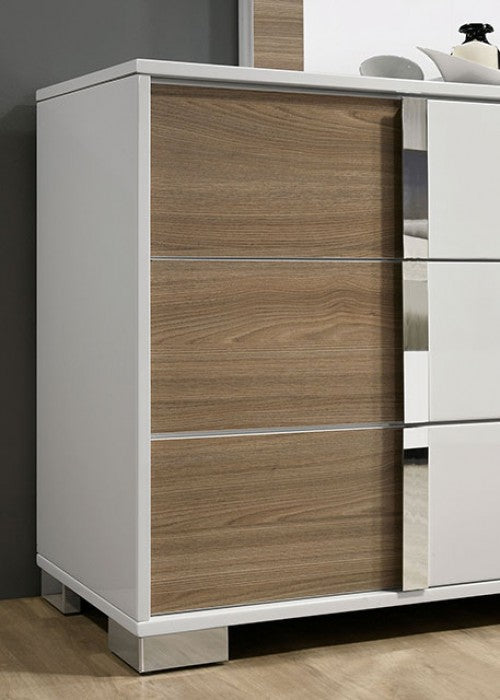 ERLANGEN White/Natural Bedroom Set