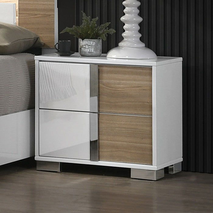 ERLANGEN White/Natural Bedroom Set