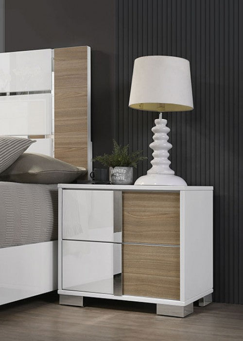 ERLANGEN White/Natural Bedroom Set