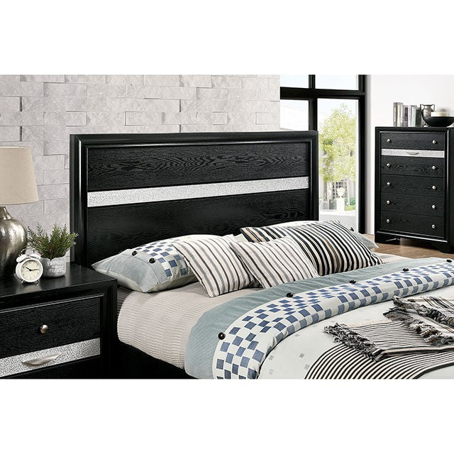 CHRISSY Black Bedroom Set