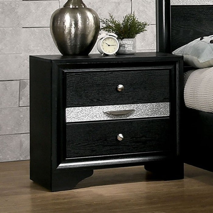 CHRISSY Black Bedroom Set