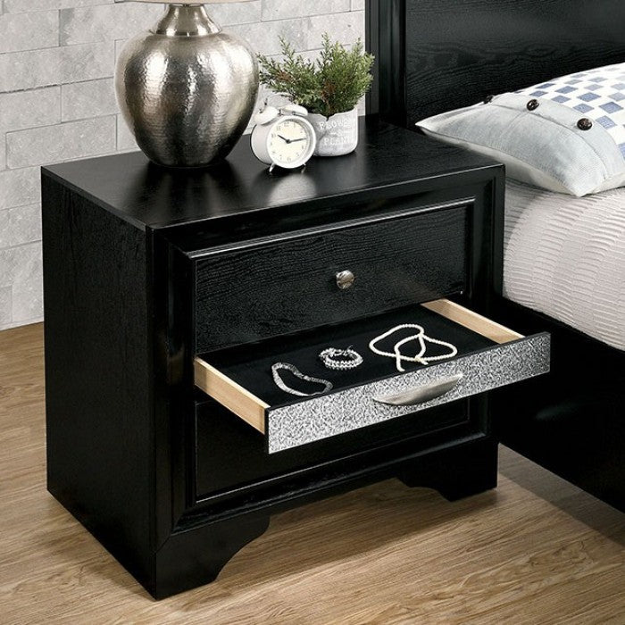 CHRISSY Black Bedroom Set