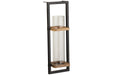 Colburn Natural/Black Wall Sconce - A8010171 - Gate Furniture